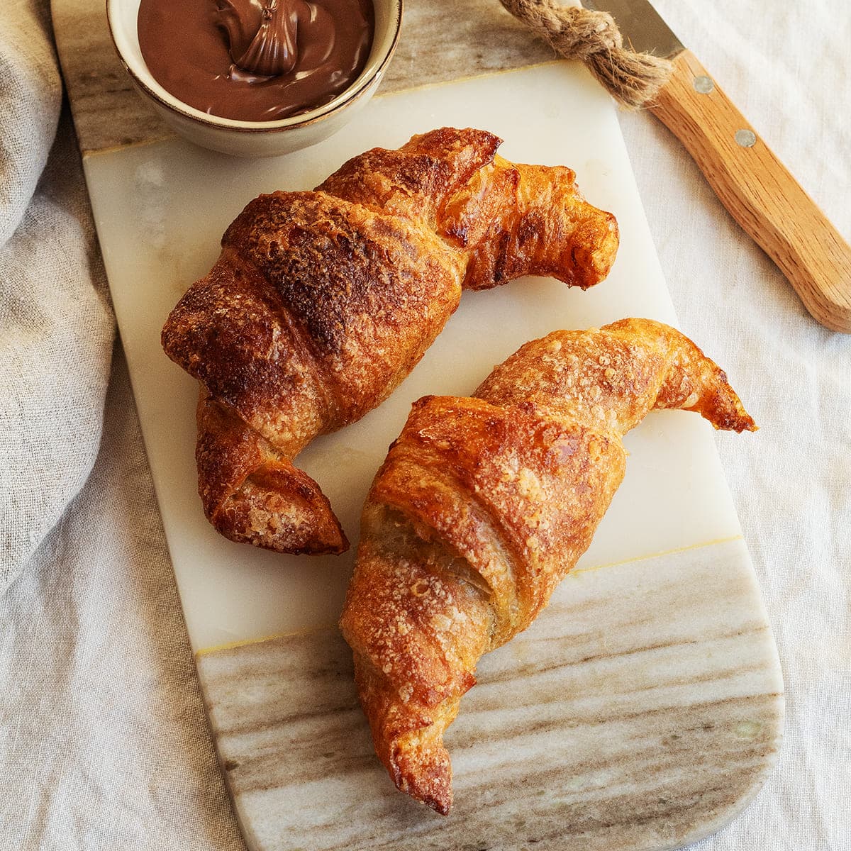 Croissant viral con papel de arroz en Cecofry