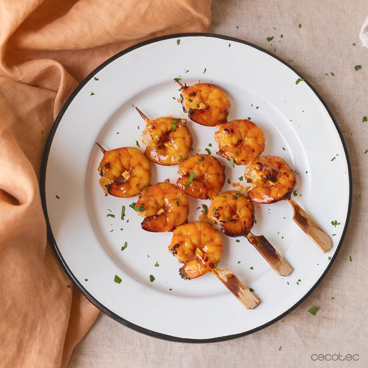 Gambas teriyaki en Cecofry
