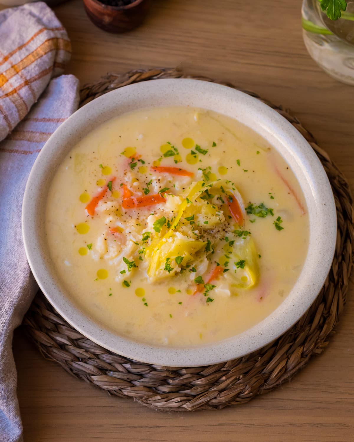 Sopa de coliflor en Mambo