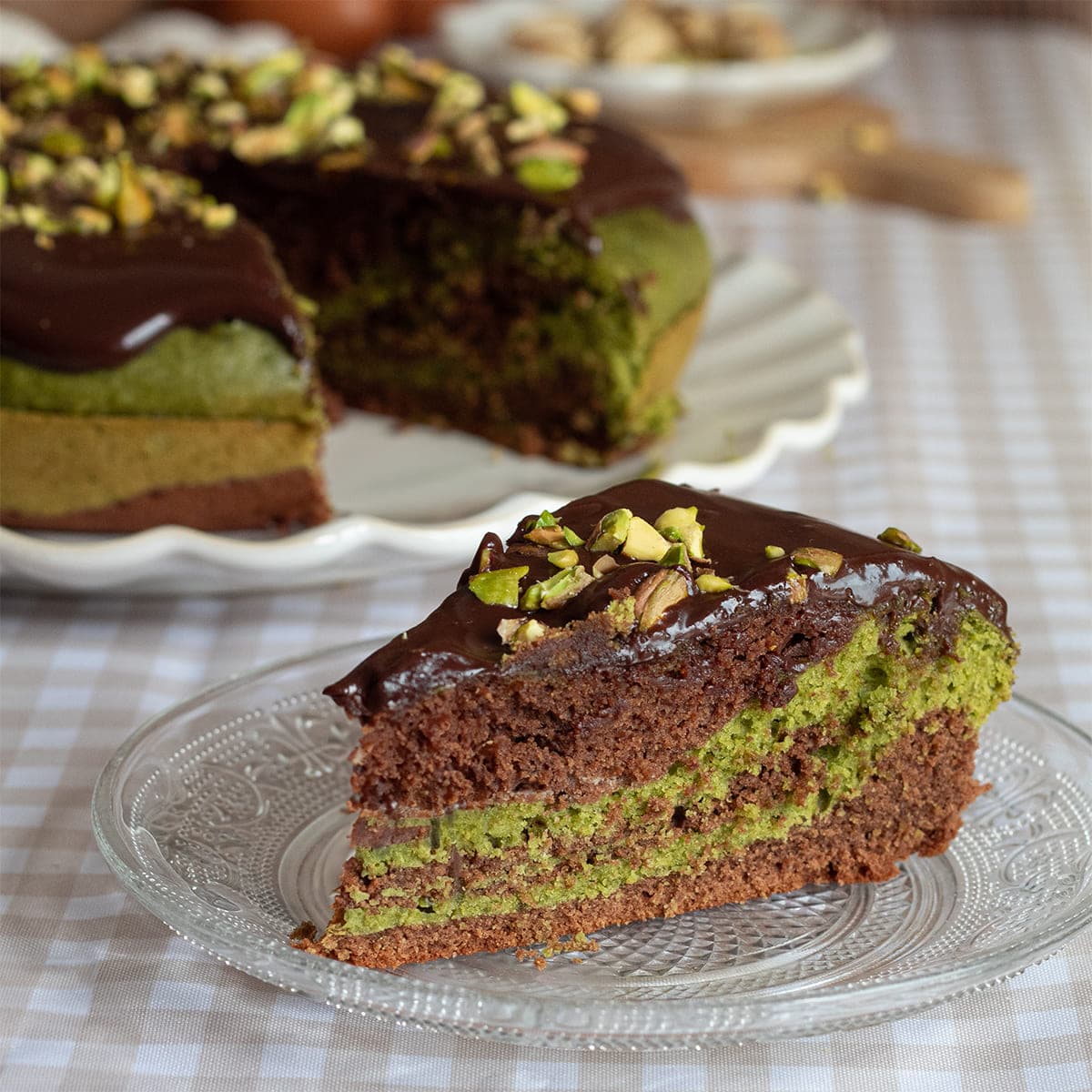Bizcocho marmolado de chocolate y té matcha en Mambo y Olla GM