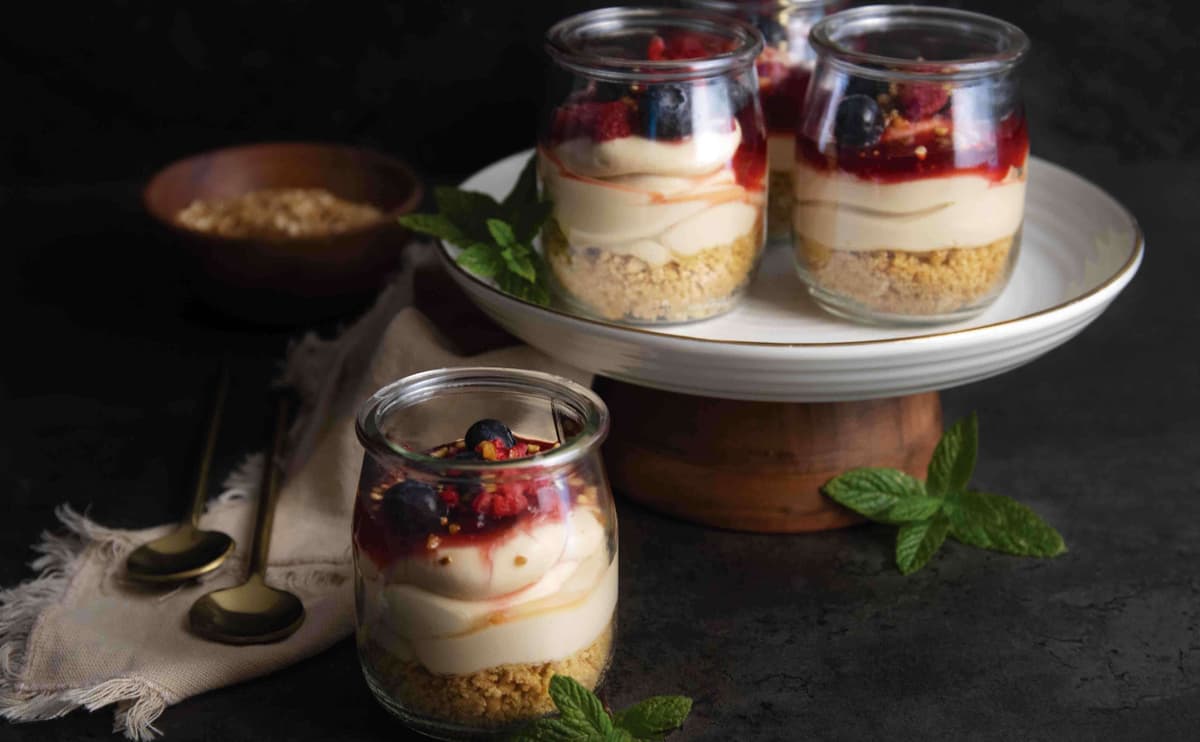 Cheesecake en vasitos en Mambo