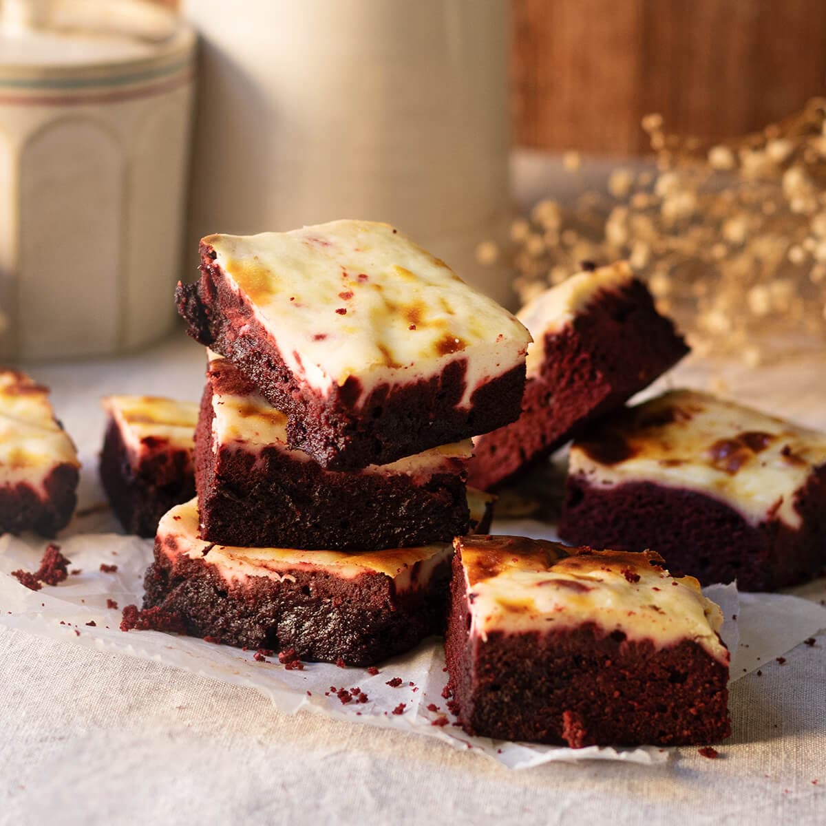Brownie de red velvet en Cecofry