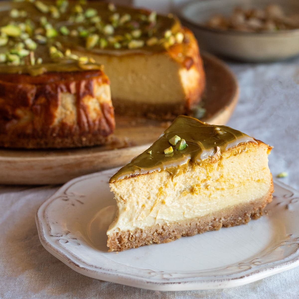 Cheesecake de pistacho en Mambo