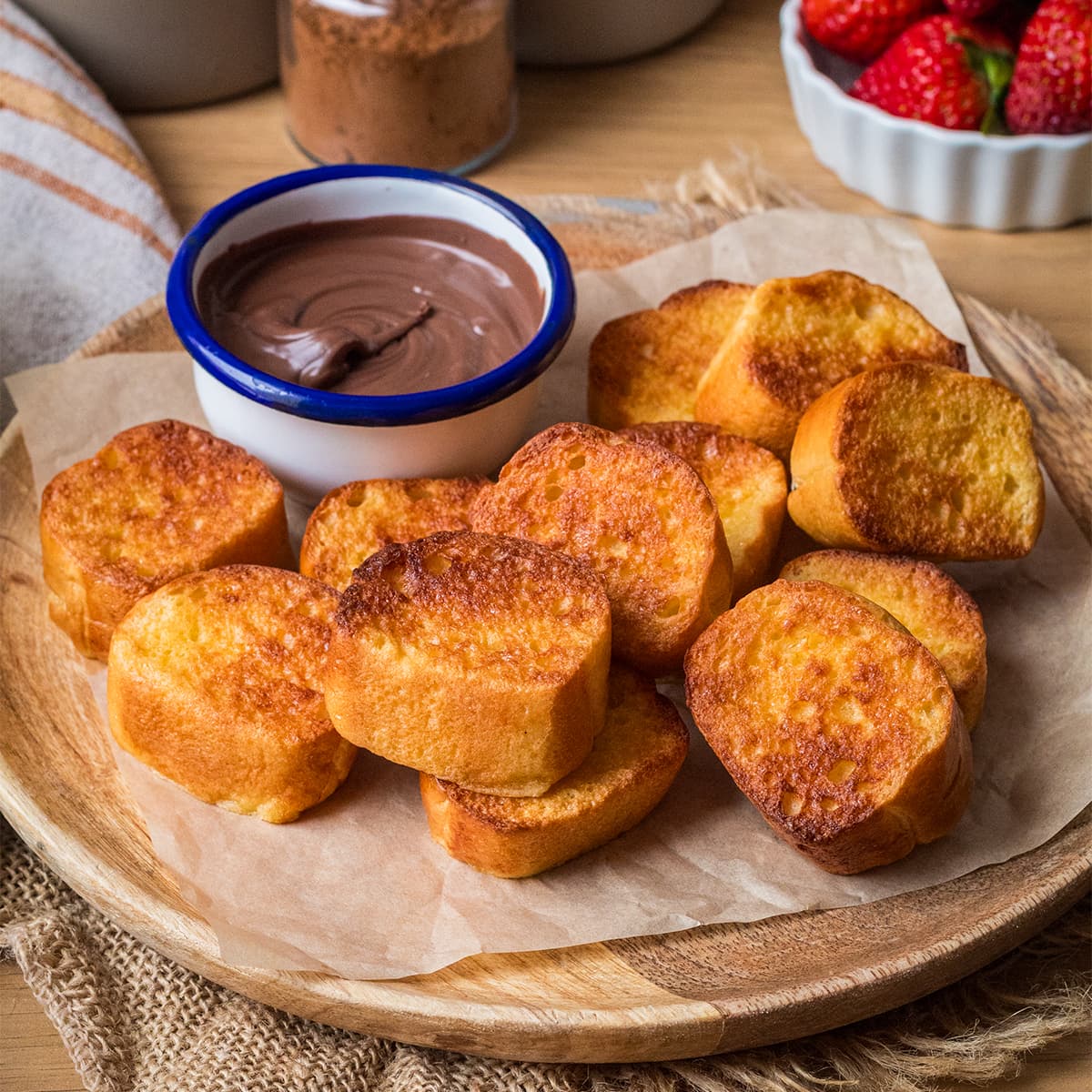 Hot dog bun French toast en Cecofry